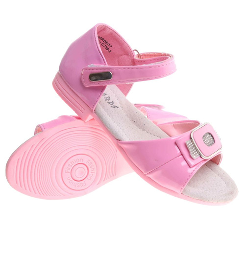 Sandały dziewczęce Różowe buty na lato /E1-2 12025 T192/