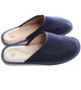 Męskie domowe kapcie ze skóry zamszowej Granatowe /G1-1 7892 S195/