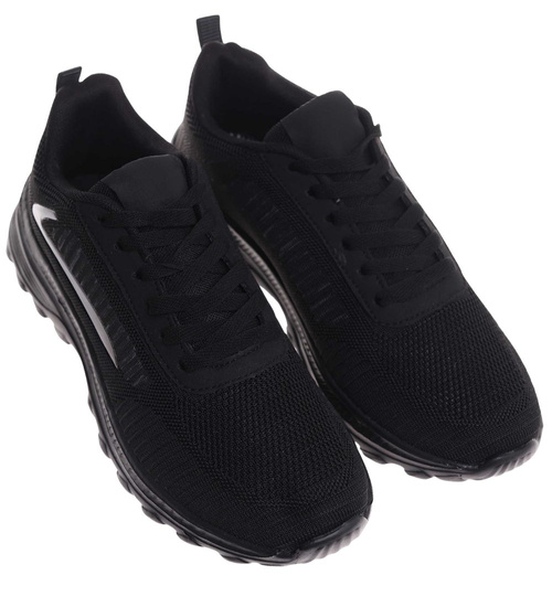 Sznurowane lekkie obuwie sportowe męskie /B3-1 18020 T385/