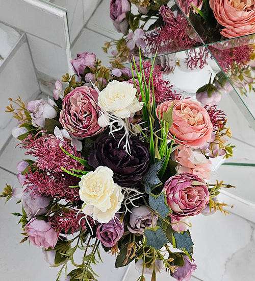 Flower box- kolorowe kwiaty na prezent /FL40 M30/