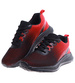 Chłopięce wiązane czarno czerwone buty sportowe /A2-2 16090 T379/