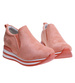 Damskie buty sportowe na platformie Pomarańczowe  /B4-3 16094 S293/ 