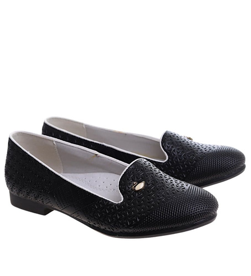 Dziewczęce baleriny lordsy Czarne /F6-2 4696 GA4-5/