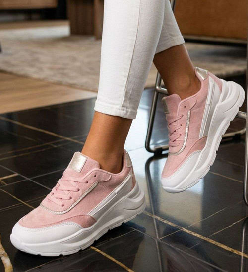 Pastelowe sneakersy buty sportowe damskie /F9-2 13409 S3299/