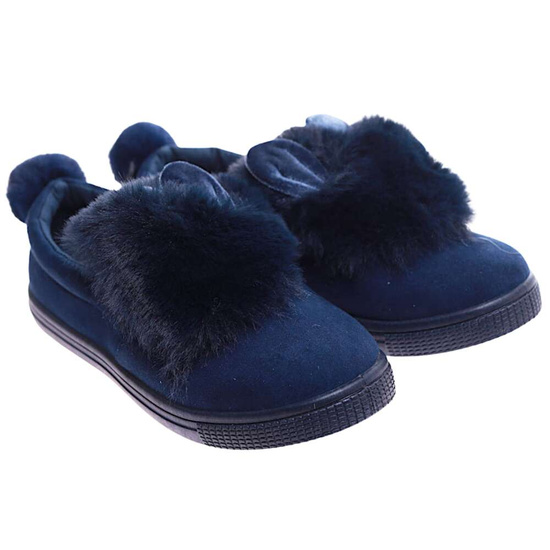 Granatowe dziewczęce tenisówki /E5-3 15768 T4/