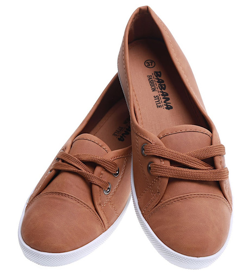 Sznurowane damskie trampki Camel /F8-2 15673 T142/