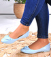 Niebieskie balerinki z ustami /B4-2 8250 S099/