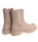 Beżowe botki damskie z ociepleniem /A4-2 18501 T238/