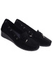 Czarne czółenka na niskim koturnie /G11-2 18221 W233/