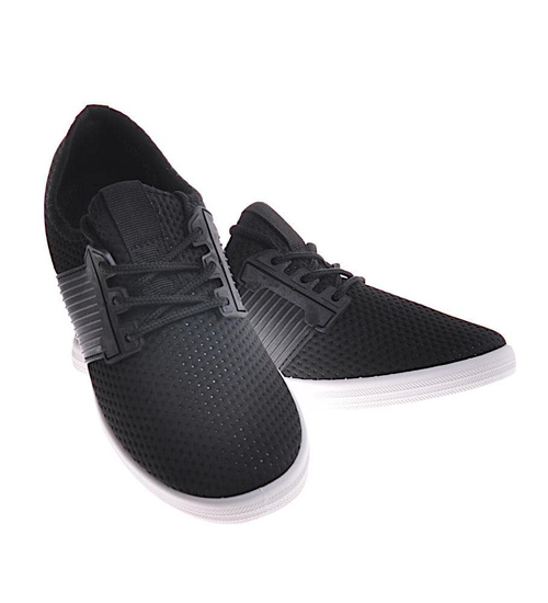 Wsuwane damskie buty sportowe czarne /G12-2 12369 T290/