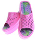 Plażowe różowe klapki basenowe na platformie /D3-1 16574 T11-6/