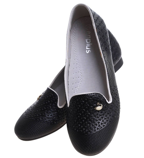 Dziewczęce baleriny lordsy Czarne /F6-2 4696 GA4-5/