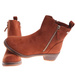 Karmelowe botki damskie na niskim obcasie /F1-3 18412 W456/