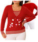 Czerwona bluzka sweter damski /H2 K20 ub991 S0/