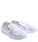 Wsuwane srebrne dziewczęce tenisówki slip on /B6-2 15593 T196/