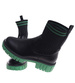 Botki dziewczęce wsuwane czarno zielone ocieplane /G13-2 18366 T188