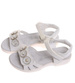 Białe dziewczęce sandały /F7-1 17896 T290/
