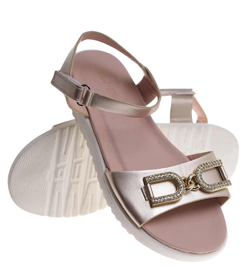 Złote sandały dla dziewczynki /E9-2 17651 T291/