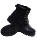 Sznurowane ocieplane botki trapery Czarne /A6-2 18278 W432/