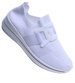 Damskie buty sportowe wsuwane białe sneakersy /C4-1 17112 W102 +h2/