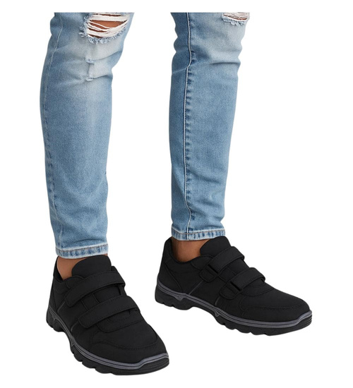 Męskie buty trekkingowe na rzepy /E7-3 18187 T480/