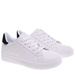 Białe buty trampki damskie na niskiej platformie /A6-2 18659 T2/