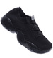 Lekkie sznurowane czarne buty sportowe damskie /A1-3 15727A T184/