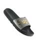Gumowe damskie klapki na lato Czarne /A3-1 8916 S197/