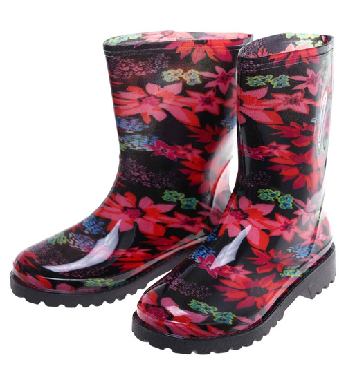 Kolorowe kalosze gumiaki damskie /B1-1 18070 T400/