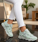 Zielone buty sportowe dla kobiet /A6-3 11124 T329/