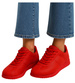 Czerwone damskie buty sportowe /D8-3 +H2 17478 T102/