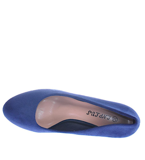 Granatowe czółenka na słupku /D5-2 12662 T492/