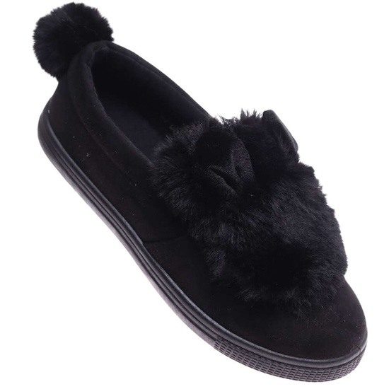 Czarne dziewczęce tenisówki /E6-3 15714 T04/