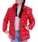 Ocieplana zimowa czerwona kurtka /H KR13 G488/