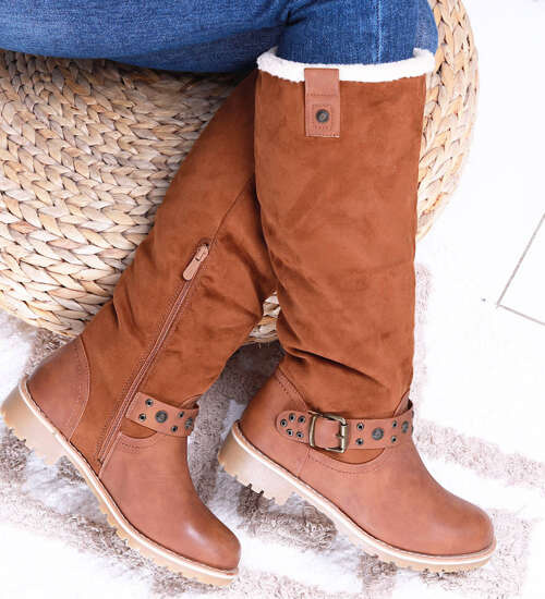 Ocieplane zimowe kozaki damskie Camel /A3-1 15270 T426/ Ocieplane zimowe kozaki damskie Camel /A3-1 15270 T426/