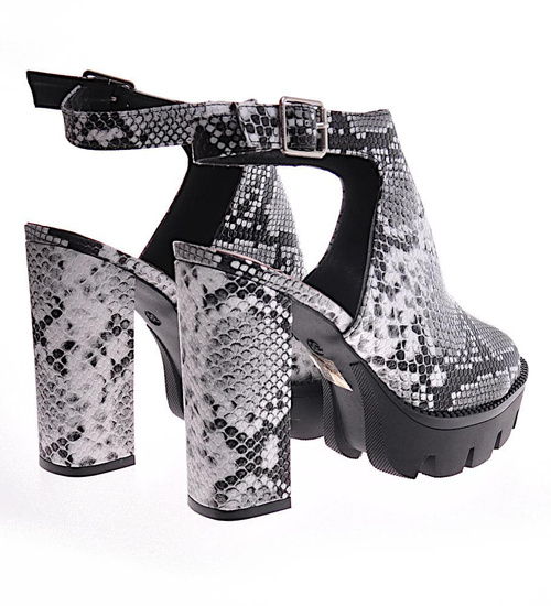 Damskie sandały na platformie /E3-1 12053 T390/