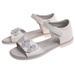 Dziewczęce sandały na rzepy Białe /D8-1 11975 T290/