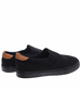 Czarne męskie trampki slip on z tkaniny /f3-3 16514 T287/