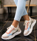 Kolorowe wsuwane sneakersy buty sportowe /F1-3 8767 W231