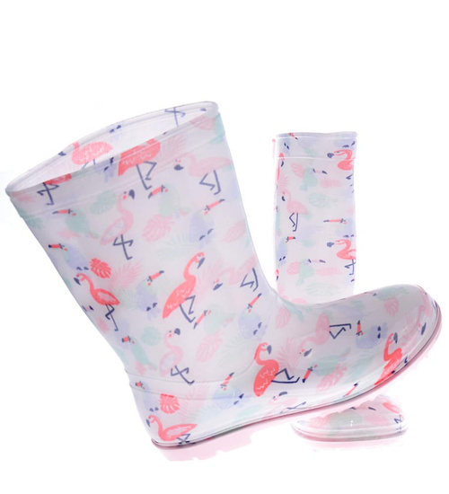Dziewczęce kalosze z flamingami /g4-1 10409 S394/