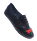 Wsuwane czarne trampki slip on /F7-2 13973 S178/