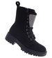 Zimowe botki trapery czarne z cyrkoniami /B2-1 18559 W440/
