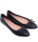 Czarne balerinki z kokardą /F9-2 15653 T10-5/