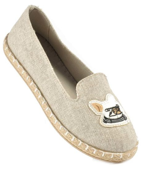 Dziecięce trampki z misiem Szare /E9-3 3657 S016/