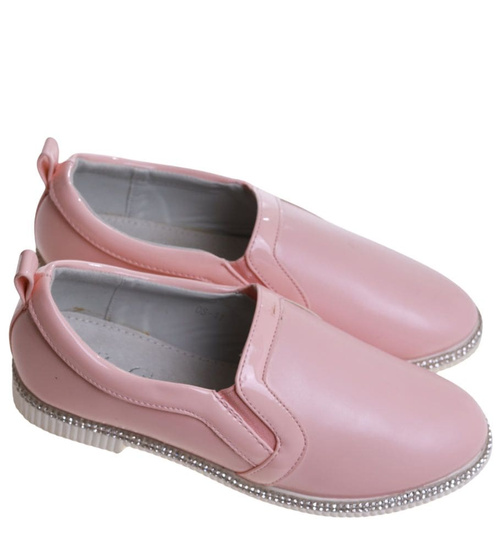 Różowe półbuty dziewczęce  /E5-2 11276 S192/