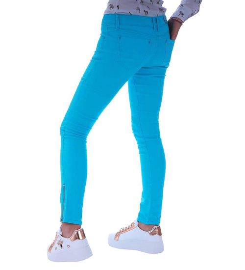 Błękitne spodnie damskie z jeansu /H2 UB846 G4/