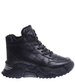 Zimowe czarne ocieplane trampki sneakersy na koturnie /E4-3 15397 T532/