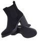Czarne botki damskie na grubym obcasie /D6-1 18323 W385/