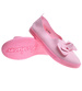 Różowe wkładane trampki slip on z kokardą /B6-2 10833 S190/
