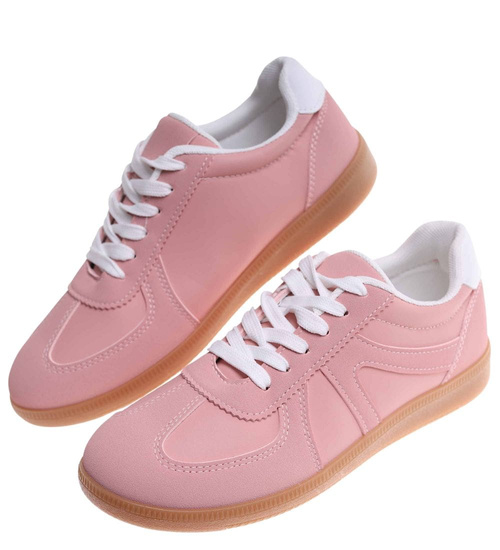 Różowe damskie buty sportowe /C2-2 18227 G122/